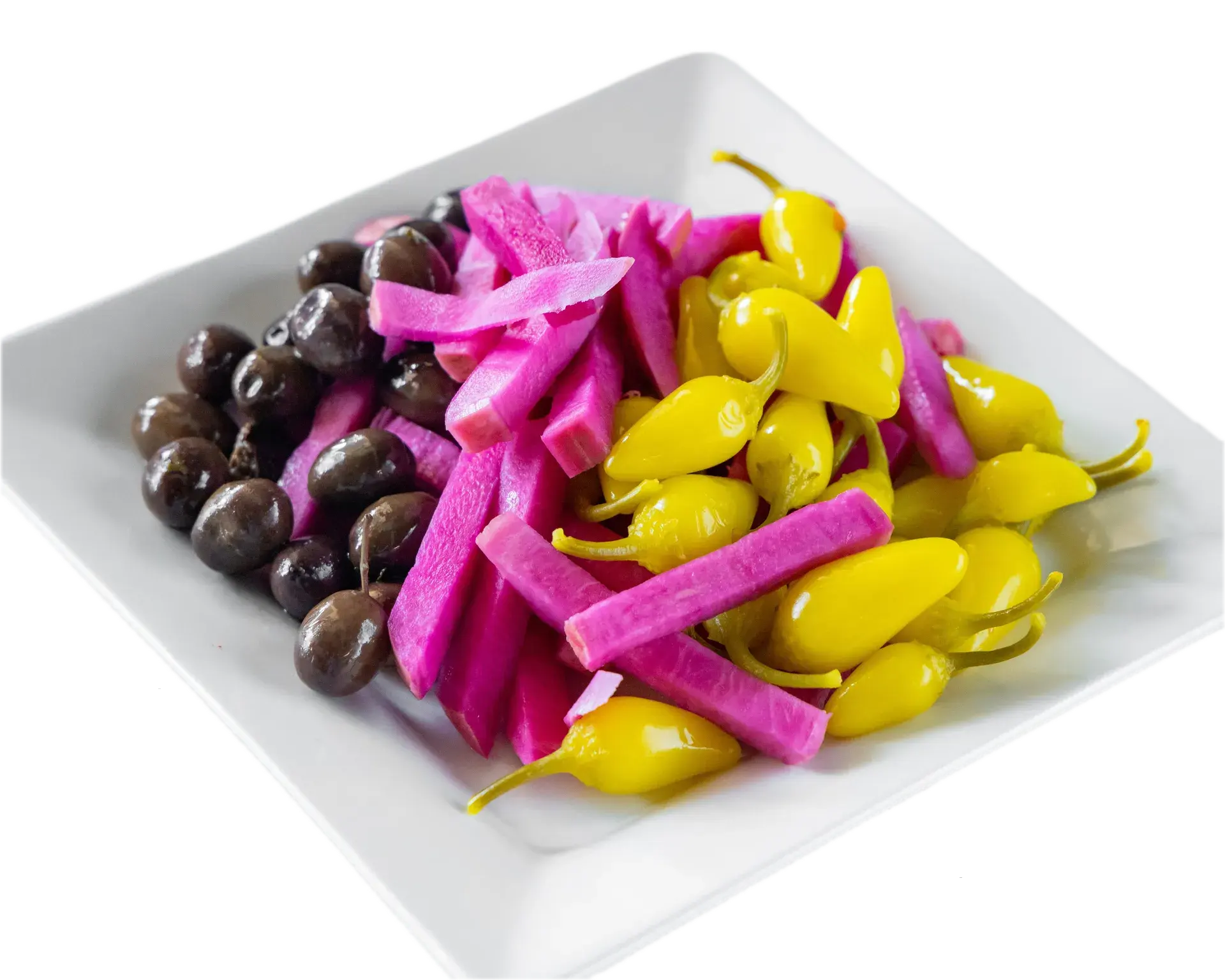 Pickles Peppers & Olives