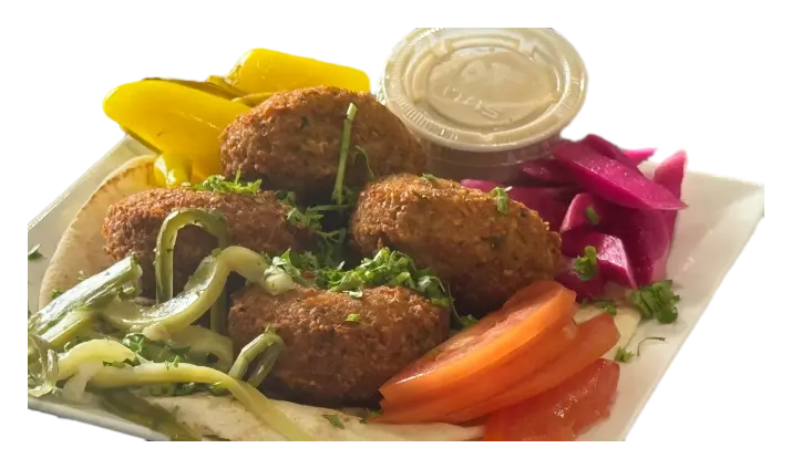 Falafel & Veggies with Tahini (4 pcs)