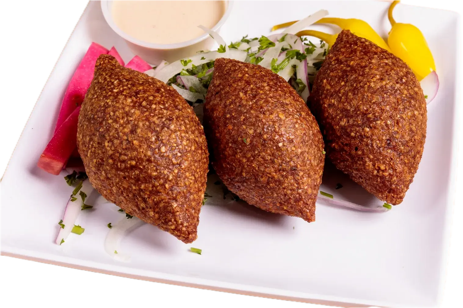 Fried Kibbeh Meal